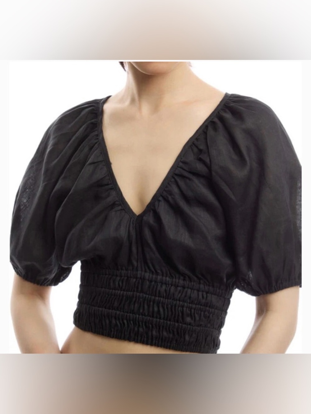 NWT Faithfull The Brand Geriba 100% Linen Top